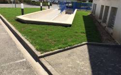 Construction d'une rampe à Luce